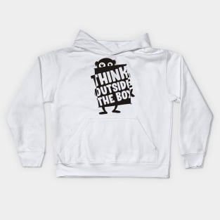 think outside the box Kids Hoodie